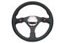 NRG Innovations 3-Spoke Reinforced Sport Steering Wheel with Dual Buttons