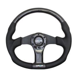 NRG Innovations Oval Shape Carbon Fiber Steering Wheel