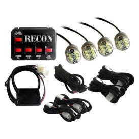 Recon Bolt-on Mount LED Hideaway Strobe Light Kit