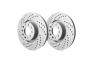 SP Performance Double Drilled and Slotted Front Brake Rotors - SP Performance S53-71-BP