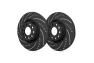 SP Performance Drilled and Slotted Front Brake Rotors - SP Performance F58-264-BP