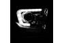 Spyder LED DRL Bar Black Smoke Projector Headlights - Spyder 9042911