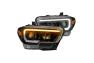 Spyder LED DRL Bar Black Smoke Projector Headlights - Spyder 9042911